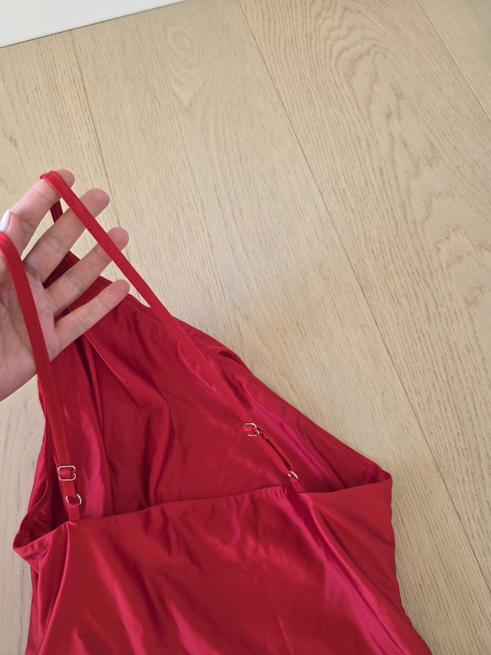 OYS Red Satin Mini Dress | Medium | NWT - Picture 6 of 6